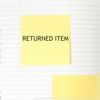 Returned Item Rubber Stamp Size 1/2" Tall x 1-1/2" Wide