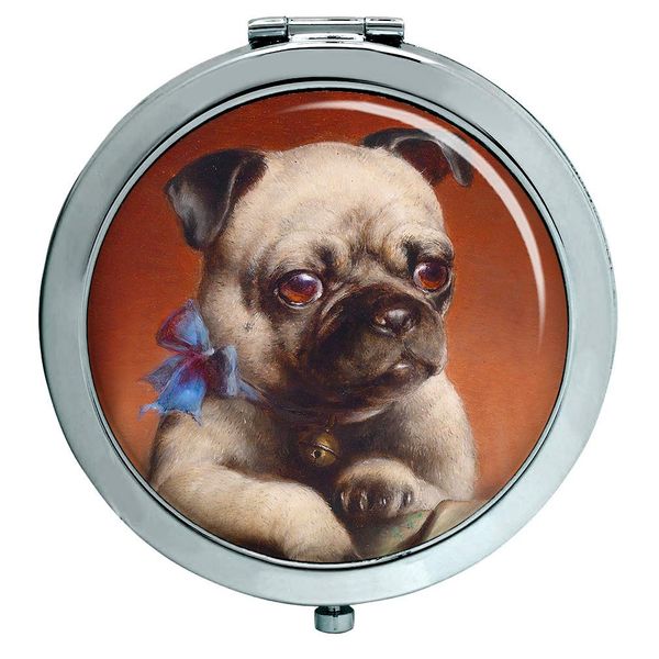 Pug Puppy Compact Mirror
