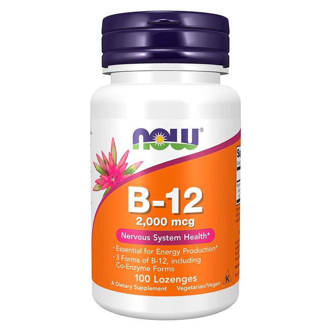 NOW FOODS Vitamin B-12 2,000 mcg - 100 Lozenges