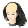 Novelty Scientist Cosplay Old Man Half Bald Head Wig, Black