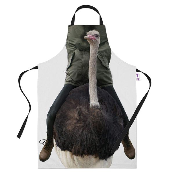 Bang Tidy Clothing Kitchen Cooking Apron Ostrich Ride Funny Baking Novelty Gifts for Women