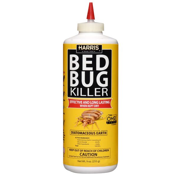 Harris Bed Bug & Insects Killer, Diatomaceous Earth Powder, 9oz