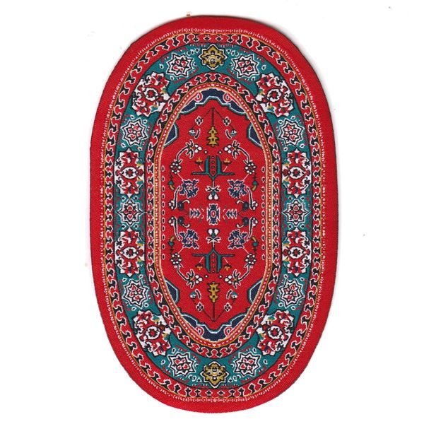MyTinyWorld Dolls House Small Oval Tudor/Medieval Rug (TUNSO02)