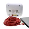Cat6 network cable 5 x 1m red Ethernet cable Lankabel Cat6 Lan network cable Sftp Pimf patch cable 1000 Mbit s