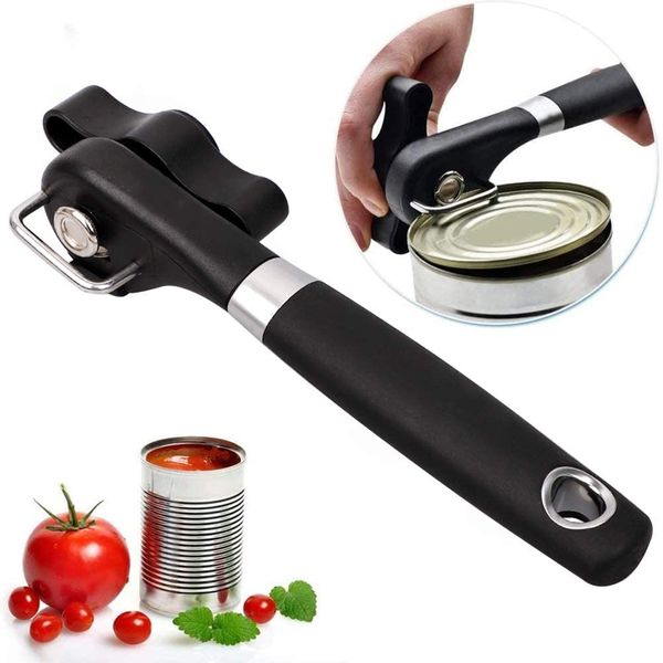 Kitchen Can Opener Stainless Steel Can Opener, Safe Can Opener, Safe Smooth Edge, Swivel Can Opener, Durable, Ergonomic