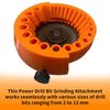 Drill Bit Sharpener, Power Drill Bit Grinding Attachment, Giant Blade Angle Grinder Tool for Grinding Drill Bits, Compatible with 2-13mm Drill Bits, 125mm Grinder (1PCS)