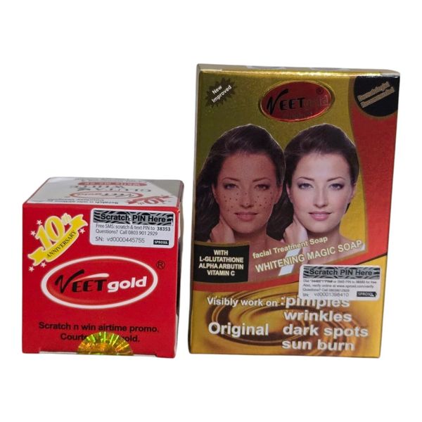 Face Magic Combo. Veet Gold GLUTA WHITE Face Cream & Soap