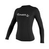 O'Neill Wetsuits Women's Basic Skins Long Sleeve Rash Guard -Black, X-Large
