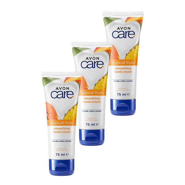 Care Tropical Fruits Ananas, Mango ve Papaya Özlü El Kremi 75 Ml. Üçlü Set