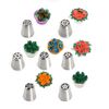 7 Pcs Russian Icing Nozzles Set – Flower Pastry Piping Tips for Cake Decorating