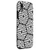 iPhone XR Geometric Black-White Modern Hexagon Honeycomb Pattern Smartphone Case