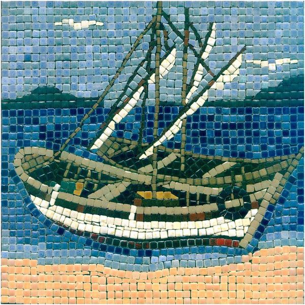 Complete Mosaic Kits for Adults: Unleash Your Creativity, Square 7inch or 20cm, Small Boat