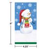 Creative Converting Smiling Snowmen Dinner Napkins, 8" x 4", Multi-color