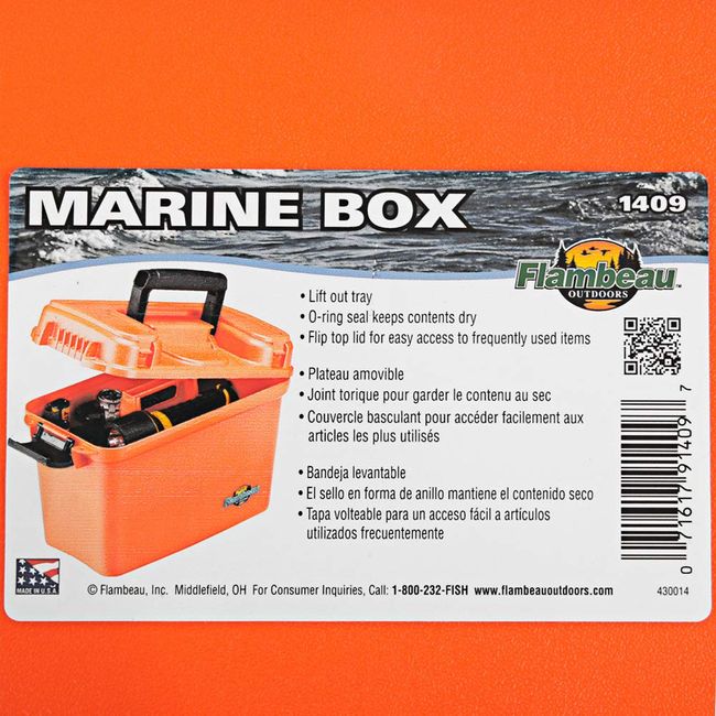 Flambeau Marine Dry Box Orange