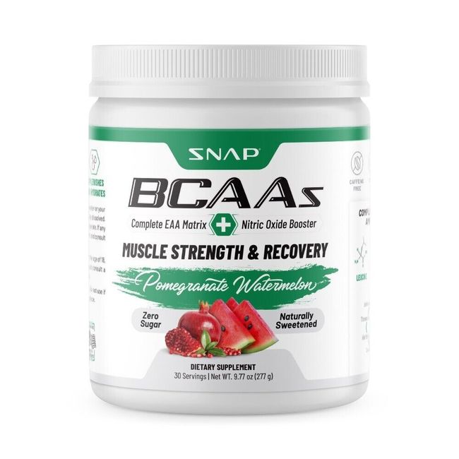 Pomegranate Watermelon BCAA Powder, Muscle Growth & Recovery - Amino Acids