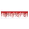 Beistle Dripping Blood Poly Decorating Material, Red/White, Package of 1