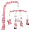 The Peanutshell Coral Pink Digital Musical Mobile with Forest Animals