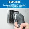 Jonard Tools EBC-800 Power Oscillating Multi-Tool Electrical Wall Box Cutter, Double Gang