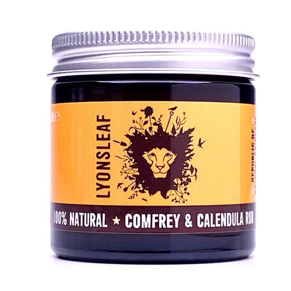 Lyonsleaf 100% Natural Comfrey and Calendula Muscle Rub - for Tired or Achy Muscles and Joints, Delayed Onset Muscle Soreness