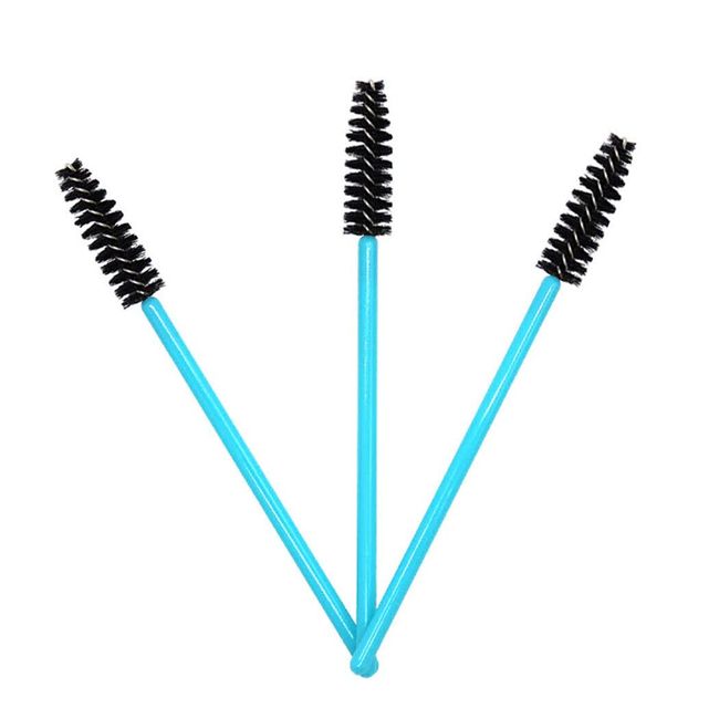 Fenny's Creations 50 Pcs Lash Wands Mascara Eyelash Brushes Eyelash Mascara Brushes Disposable, Cosmetic Brush Kit, Blue-Black combination