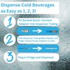 4L Mini Fridge Water Dispenser with Reservoir & Quick Connect Adapter