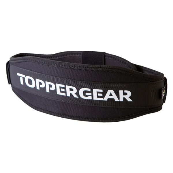 TOPPERGEAR Training Belt, Lifting Belt, Power Belt (M, Black)