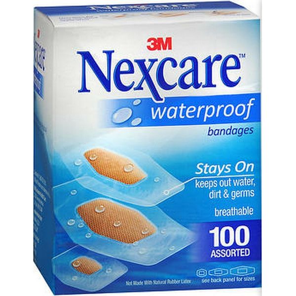 Nexcare Bandages CLEAR WATERPROOF Assorted Sizes 100ct BIG BOX