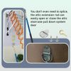 Attic Ladder Pull Down System, Ladder Attic Stairs Door Pull Down Hook System Kit with 60" Telescoping Pole and 304 Stainless Steel Pull Ring