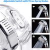 Omasi Shower Head with Stop Key 3 Modes Adjustable High Pressure Water Saving Handheld Shower Head