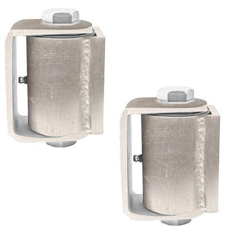 Liftmaster 2000Z Heavy-Duty Gate Hinge Flat Mount Both Sides (Zinc Plated) Pair