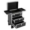 Professional Rolling Makeup Train Case Makeup Storage Organizer Cosmetic Trolley