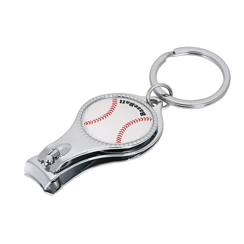 Gracias Baseball Gracias Original Baseball Pattern Nail Clippers Keychain (with Bottle Opener)