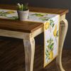 Maison d' Hermine Table Runner 100% Cotton Decorative Washable Tablerunner Easter Tablerunners for Dining, Home, Wedding, Banquet, Buffet, Limoncello - Spring/Summer (37cm x 180cm)