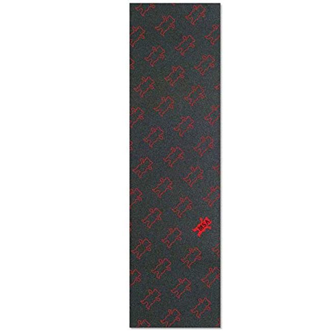 GRIZZLY GRIPTAPE Deck Tape MSA All Over PRINT GRIP TAPE RED 9x33 NO29