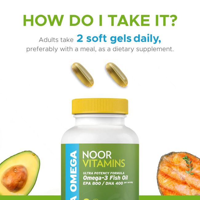 Noor Vitamins Halal Fish Oil, Halal Vitamins, Fish Oil Halal, Ultra Omega 3 Wild