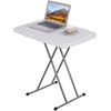 2.5 Foot Plastic Folding Table Adjustable Height Camping Barbecues Picnic Table
