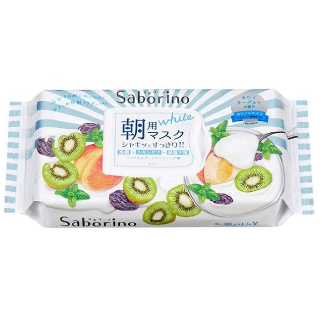 Saborino Morning Fresh Fruit Face Mask White Type 28 Sheets