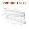Stackable Egg Dispenser With Lid - 2-Tier Fridge Holder for Kitchen Countertop, Holds 12 Eggs, Space-Saving Storage Organizer