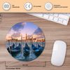 Round Mouse Mat - Earth Globe Flags Map Travel Office Gift - RM41901