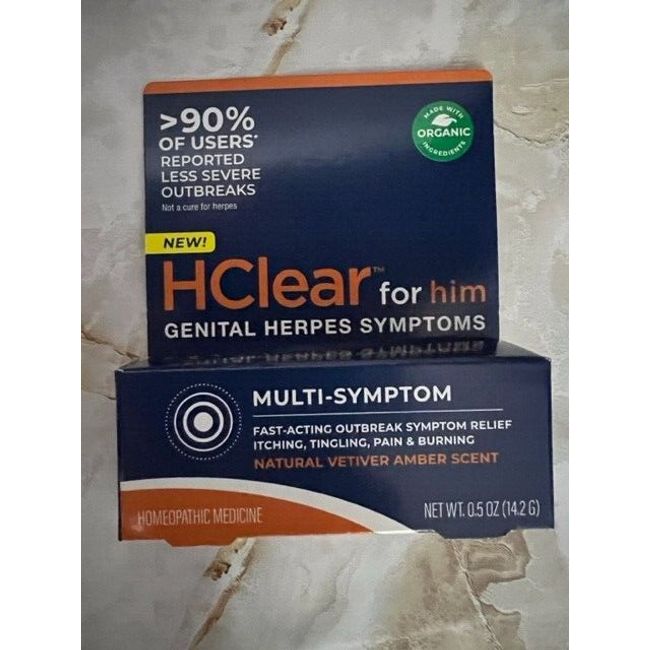 FEMICLEAR /HClear for Him Genital Herpes Symptoms 0.5oz Fast-Acting *2025* #0035