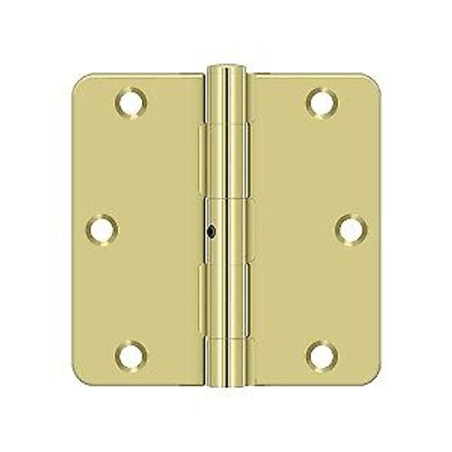 Deltana S35R4N3 3-1/2x1/4 Plain Bearing Mortise Door Hinge Brass Pack