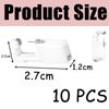 10 PCS Self Ear Piercing Kit - Painless Ear Piercing Gun With Studs (White)