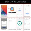 SISAV Smart Bluetooth Key Lock Box,Remote Access via App/Code,Resettable 6-Digit Combination,Large Capacity for 5 Keys,Wall-Mounted,No WiFi Needed,Black(With Shackle)