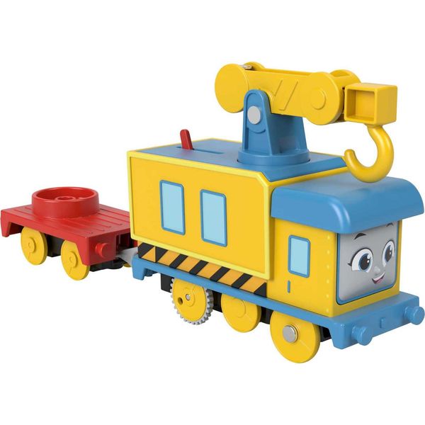 Thomas & Friends Motorized Toy Carly the Crane Battery-Powered Rail Vehicle for Preschool Pretend Play Kids Ages 3+ Years