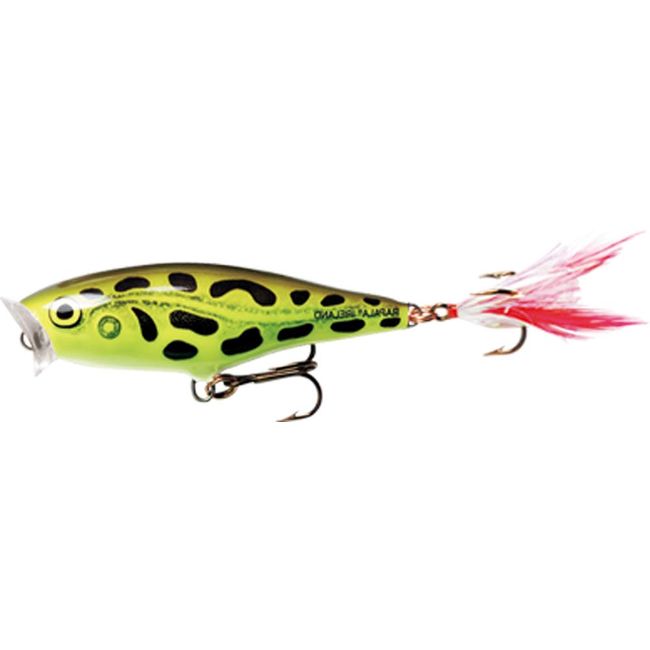 Rapala Skitter Pop 05 Fishing lure, 2-Inch, Lime Frog