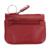 Visconti Leather Zip Top Coin Purse/Keycase CP3 Red