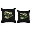 Japanese Beetle In A Pond Throw Pillow