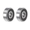 sourcing map ABEC-3 bearings, 6301-2RS (2 pack) ball bearings