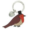 Mala Leather Robin Collection Leather Keyring 907_97 Black
