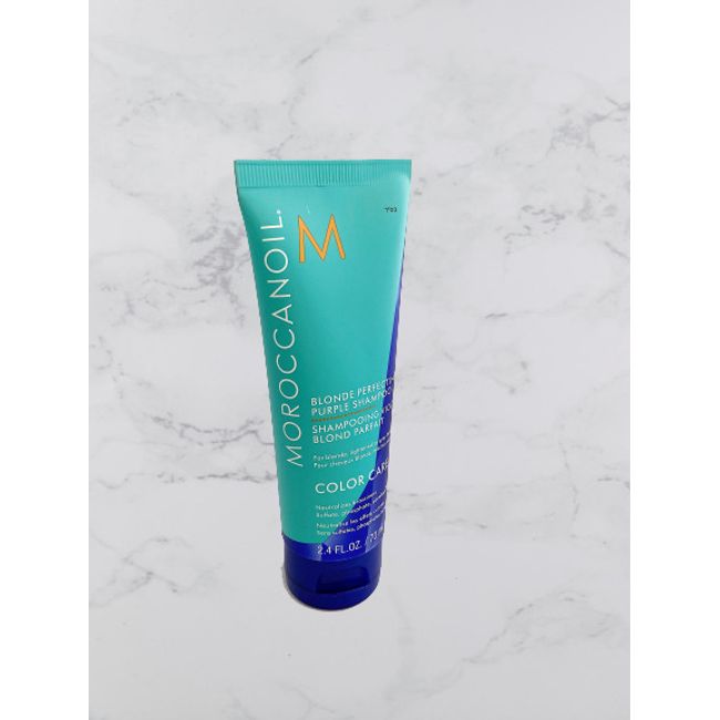 100% Authentic New Moroccanoil Blonde Perfecting Purple Shampoo 2.4 oz / 70 ml